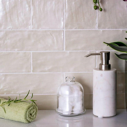 Light Tea Green 2.5x8 Glossy Matte Subway Ceramic Tile (38 pack, 5.38 sq ft/case)
