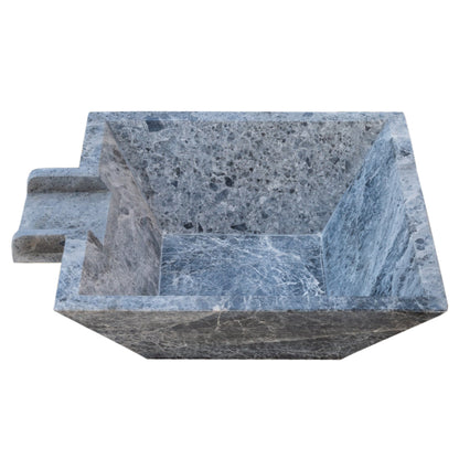 Silver Shadow Marble Natural Stone Pool Square Poolwok with Lip