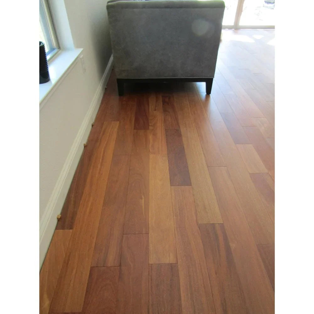 Brazilian Teak Smooth Solid Hardwood 3/4" x 5" Premiere Cumaru Flooring - Natural