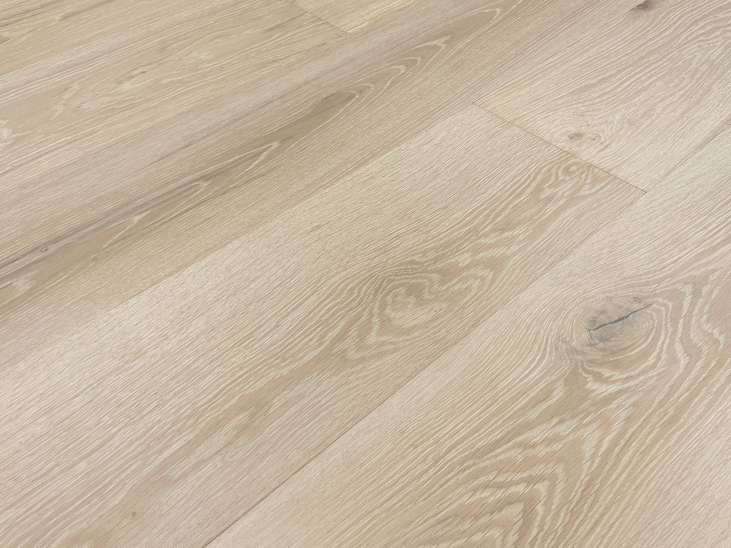 Sonder Wirebrushed Engineered Hardwood 9.5x0.625 inch Chateau Fawn product angle shot