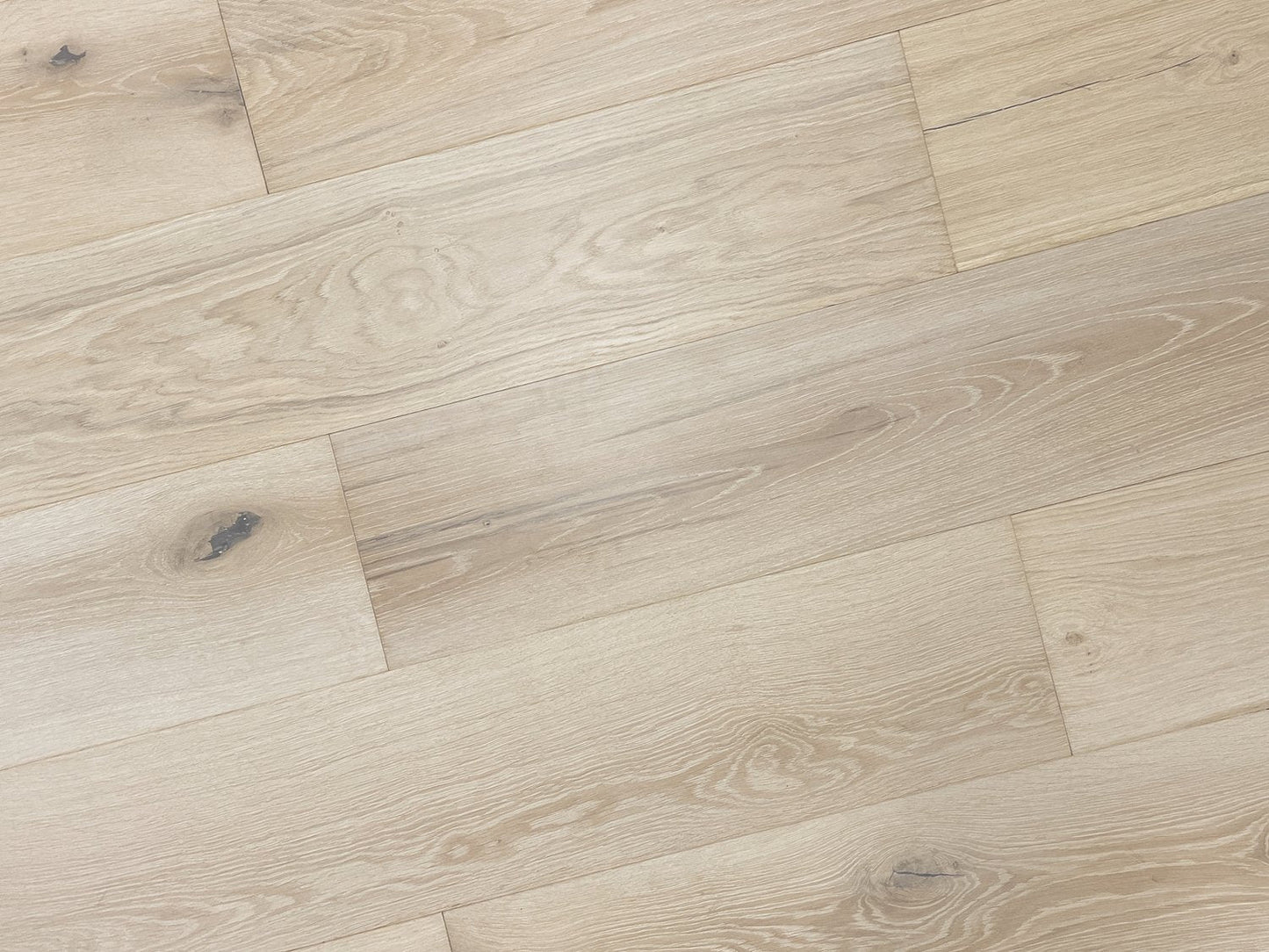 Sonder Wirebrushed Engineered Hardwood 9.5x0.625 inch Chateau Fawn product angle shot