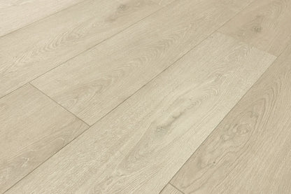 Sophisticate Beige Micro Bevel Matte 9.25"x60" Waterproof Laminate Flooring 12mm - Linea
