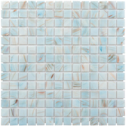 Pastel Blue 12x12 Glossy Uniform Square Glass Mosaic Tile (20 pack, 20 sq ft/case) - Sample