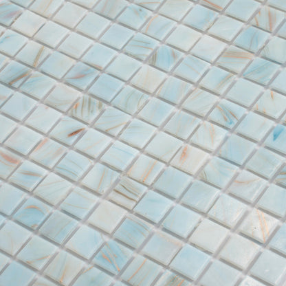 Pastel Blue 12x12 Glossy Uniform Square Glass Mosaic Tile (20 pack, 20 sq ft/case)
