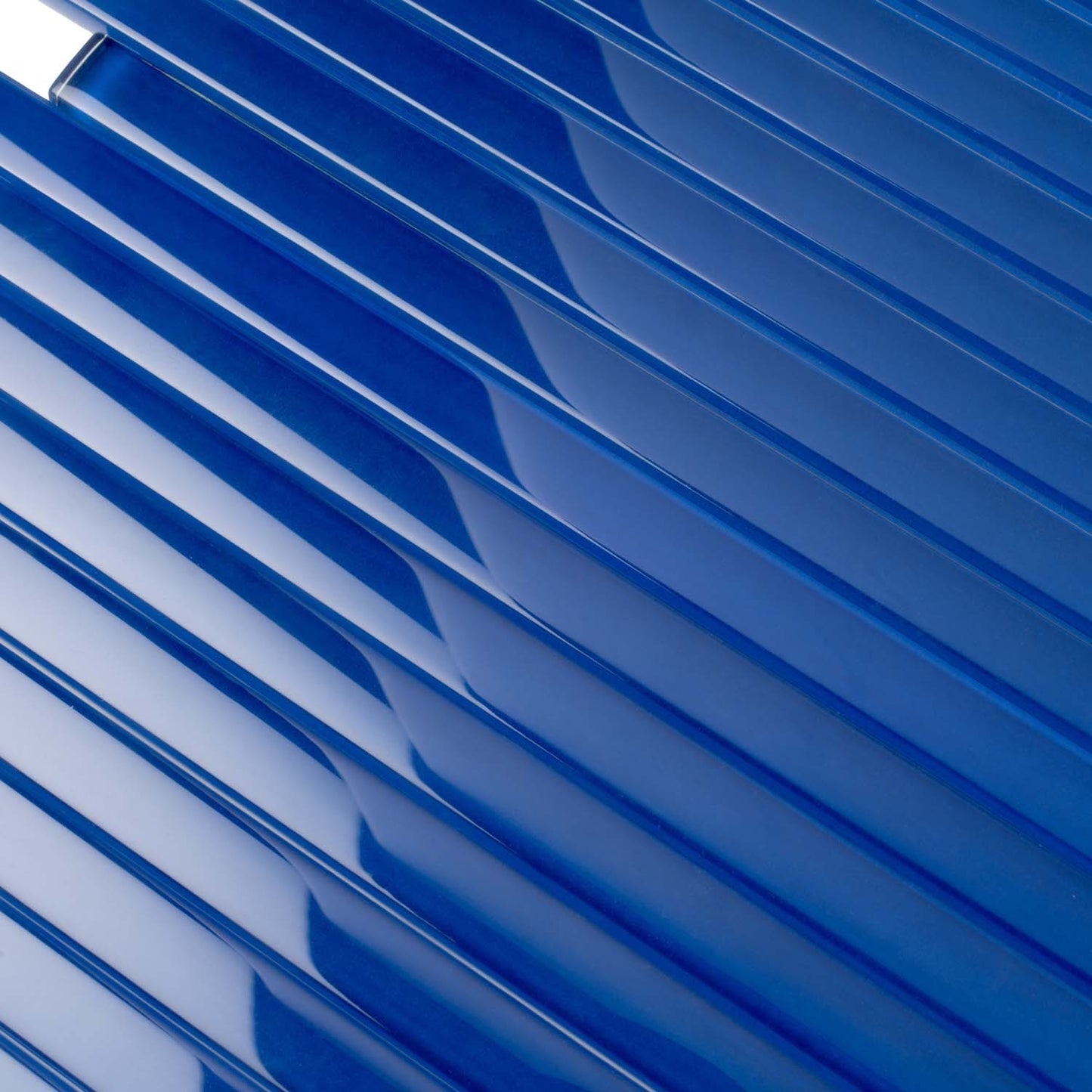 Cobalt Blue 0.5x12 Glossy Glass Pencil Tile Trim (10 pack, 0.5 sq ft/case) - Sample