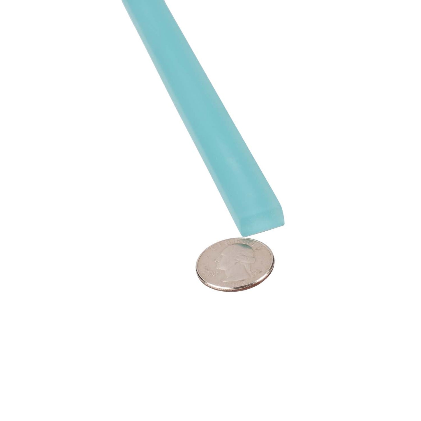 Sky Blue 0.5x12 Matte Glass Pencil Tile Trim (10 pack, 0.5 sq ft/case)