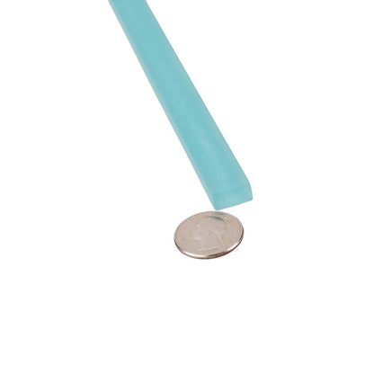 Sky Blue 0.5x12 Matte Glass Pencil Tile Trim (10 pack, 0.5 sq ft/case)