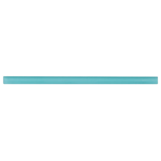 Sky Blue 0.5x12 Matte Glass Pencil Tile Trim (10 pack, 0.5 sq ft/case)