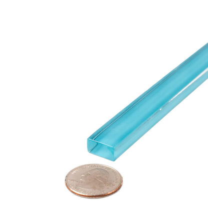 Sapphire Blue 0.5x12 Glossy Glass Pencil Tile Trim (10 pack, 0.5 sq ft/case) - Sample
