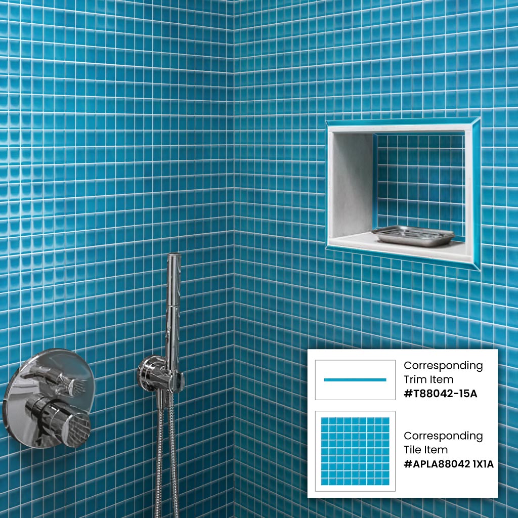 Sapphire Blue 12x12 Glossy Square Glass Mosaic Tile (10 pack, 9.67 sq ft/case)