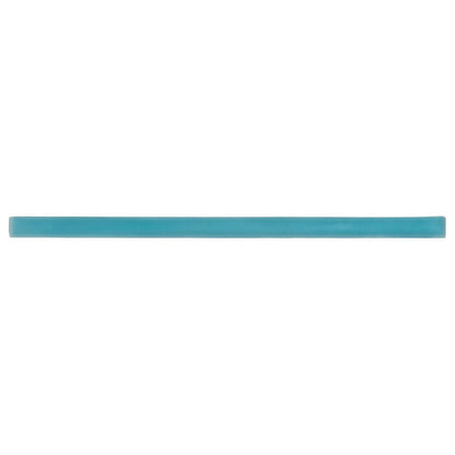 Sapphire Blue 0.5x12 Matte Glass Pencil Tile Trim (10 pack, 0.5 sq ft/case) - Sample