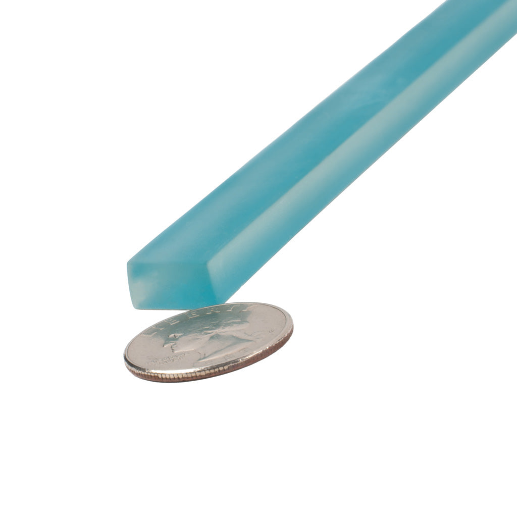 Sapphire Blue 0.5x12 Matte Glass Pencil Tile Trim (10 pack, 0.5 sq ft/case)