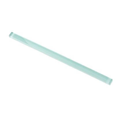 Blizzard Blue 0.5x12 Glossy Glass Pencil Tile Trim (10 pack, 0.5 sq ft/case) - Sample