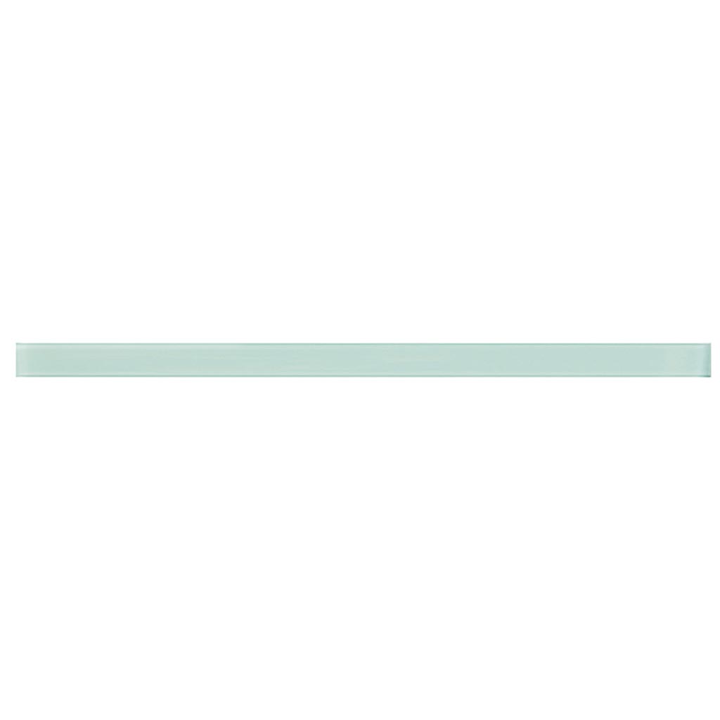 Blizzard Blue 0.5x12 Glossy Glass Pencil Tile Trim (10 pack, 0.5 sq ft/case)