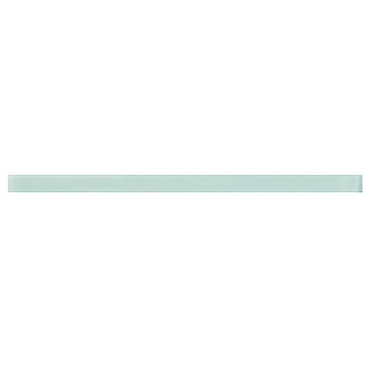 Blizzard Blue 0.5x12 Glossy Glass Pencil Tile Trim (10 pack, 0.5 sq ft/case)