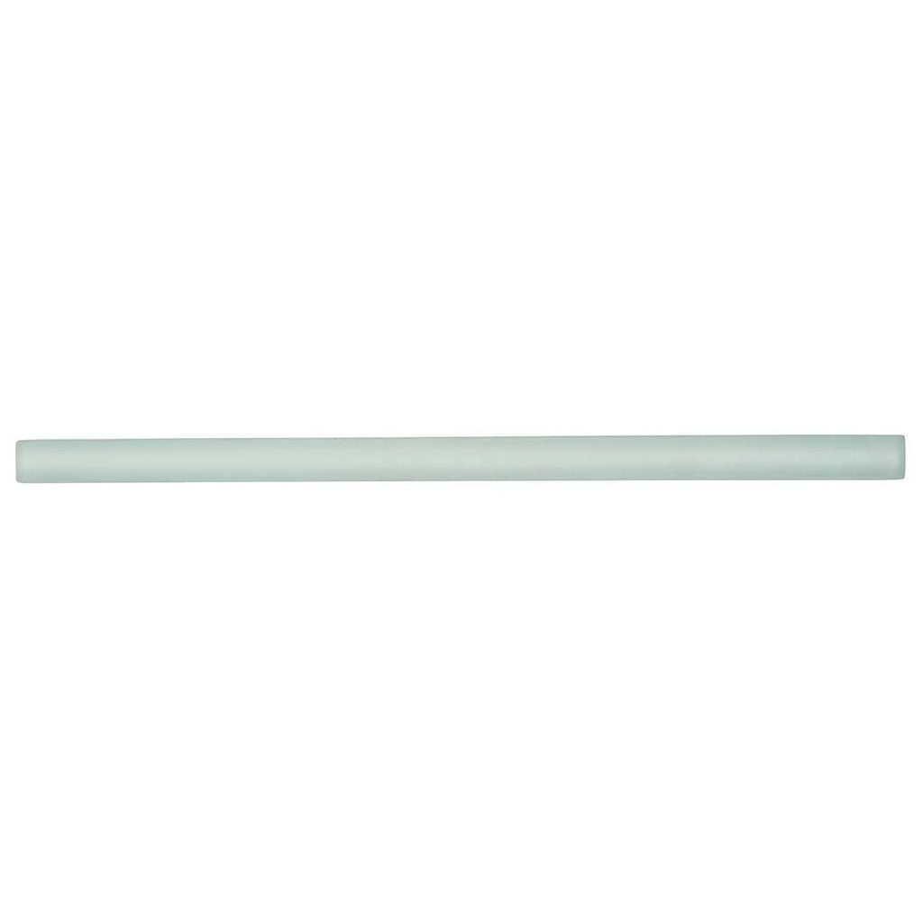 Blizzard Blue 0.5x12 Matte Glass Pencil Tile Trim (10 pack, 0.5 sq ft/case)