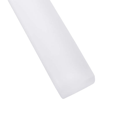 White 0.5x12 Matte Glass Pencil Tile Trim (10 pack, 0.5 sq ft/case) - Sample