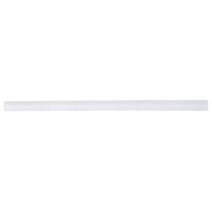 White 0.5x12 Matte Glass Pencil Tile Trim (10 pack, 0.5 sq ft/case) - Sample