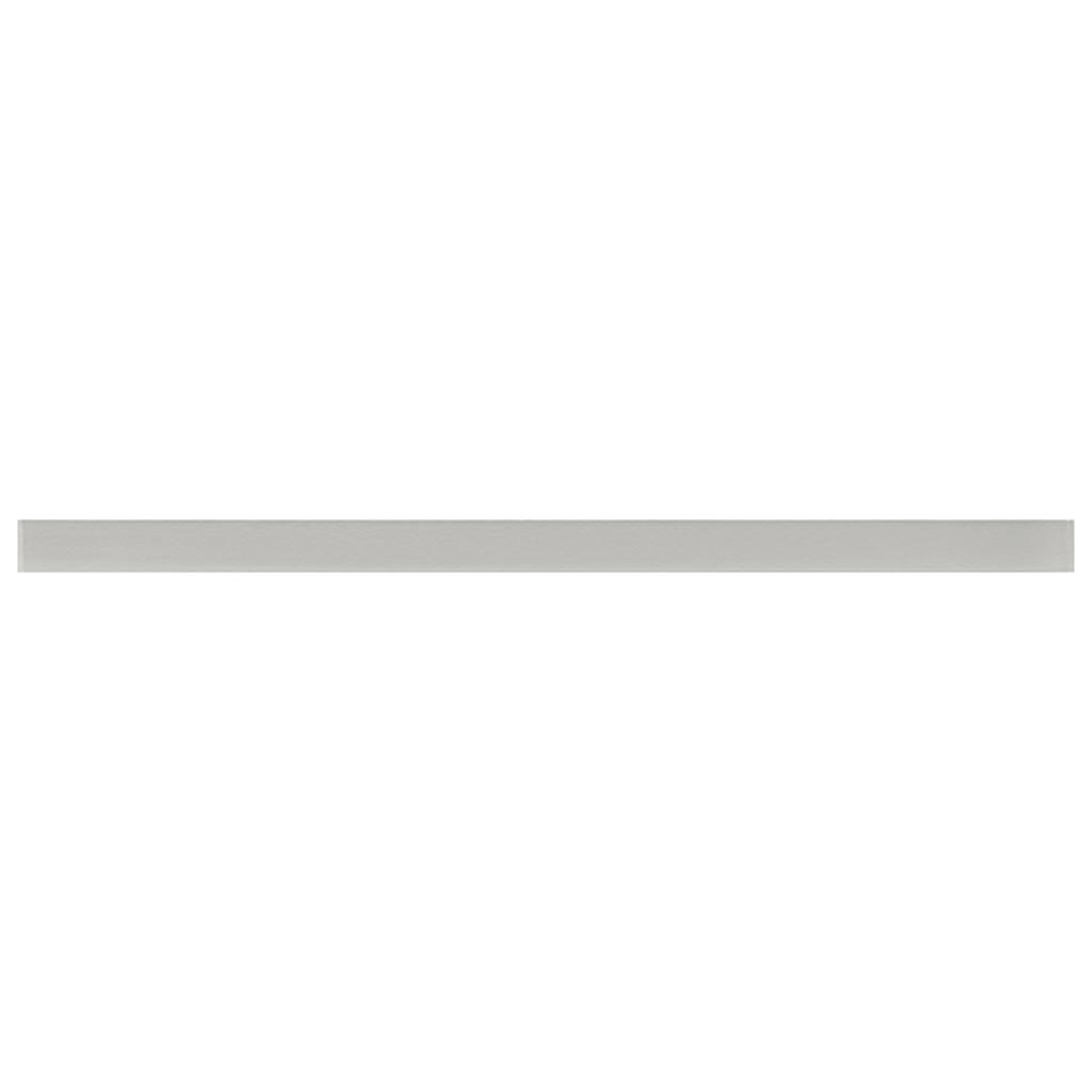 Light Gray 0.5x12 Glass Glossy Pencil Tile Trim (10 pack, 0.5 sq ft/case)
