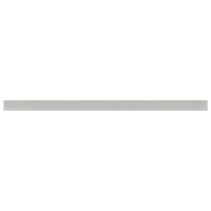 Light Gray 0.5x12 Glass Glossy Pencil Tile Trim (10 pack, 0.5 sq ft/case) - Sample