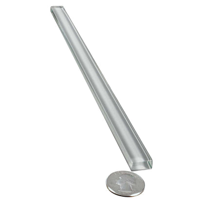 Gray 0.5x12 Glass Glossy Pencil Tile Trim (10 pack, 0.5 sq ft/case) - Sample
