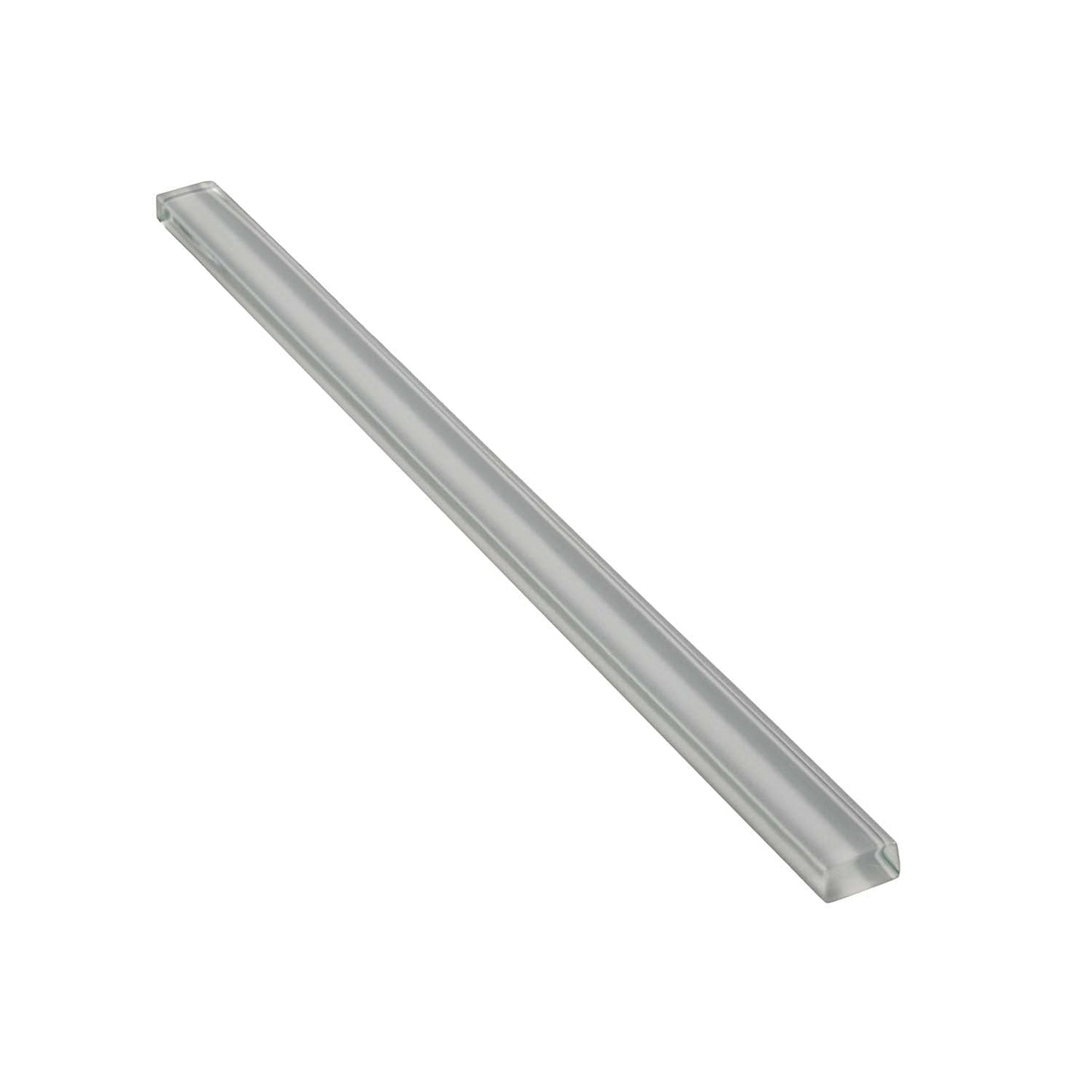 Gray 0.5x12 Glass Glossy Pencil Tile Trim (10 pack, 0.5 sq ft/case) - Sample
