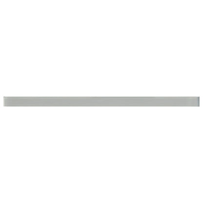 Gray 0.5x12 Glass Glossy Pencil Tile Trim (10 pack, 0.5 sq ft/case)