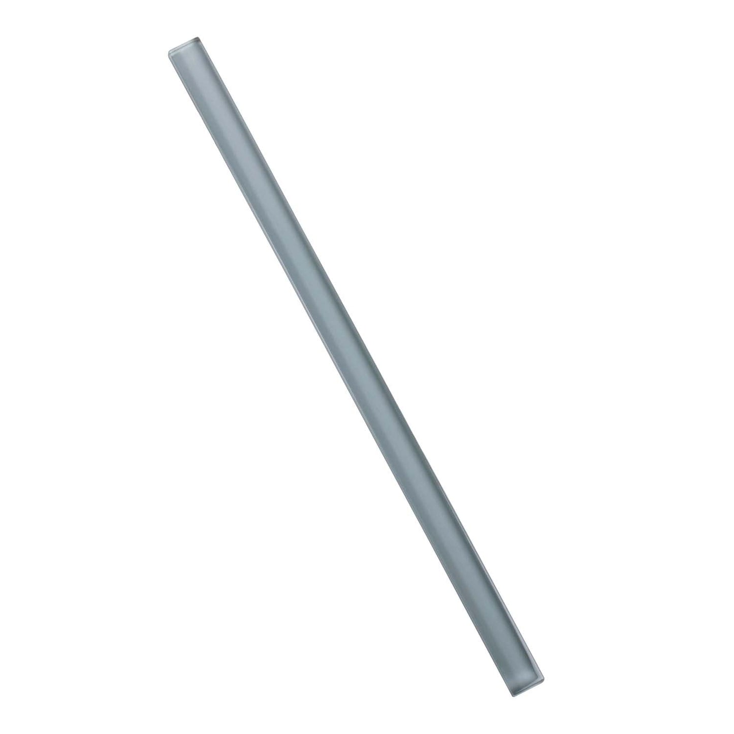 Fossil Gray 0.5x12 Glossy Glass Pencil Tile Trim (10 pack, 0.5 sq ft/case)