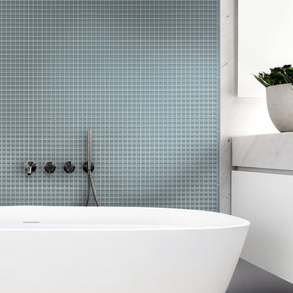 Stone Blue 12x12 Glossy Square Glass Mosaic Tile (10 pack, 9.67 sq ft/case) - Sample