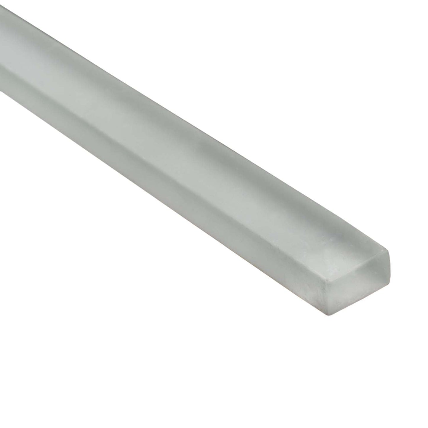 Fossil Gray 0.5x12 Matte Glass Pencil Tile Trim (10 pack, 0.5 sq ft/case) - Sample