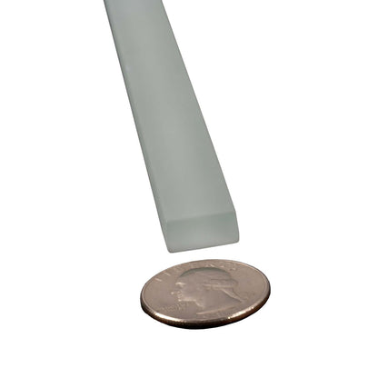 Fossil Gray 0.5x12 Matte Glass Pencil Tile Trim (10 pack, 0.5 sq ft/case) - Sample