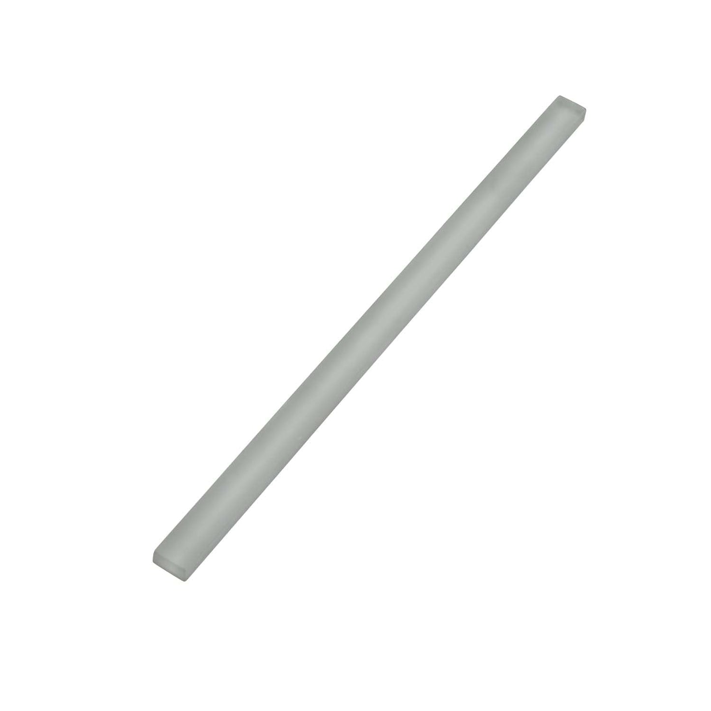Fossil Gray 0.5x12 Matte Glass Pencil Tile Trim (10 pack, 0.5 sq ft/case) - Sample