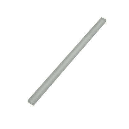 Fossil Gray 0.5x12 Matte Glass Pencil Tile Trim (10 pack, 0.5 sq ft/case) - Sample