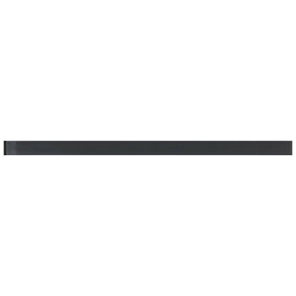 Dark Gray 0.5x12 Glass Glossy Pencil Tile Trim (10 pack, 0.5 sq ft/case) - Sample