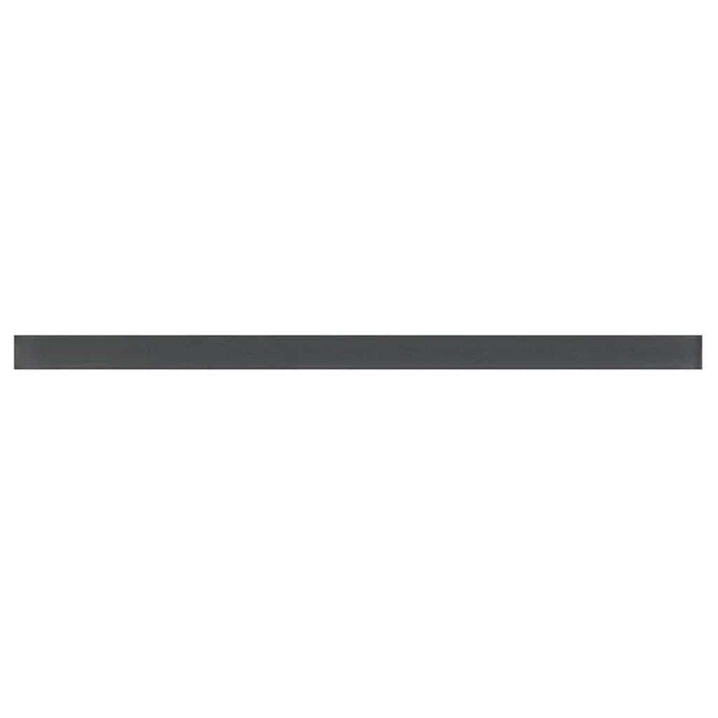Dark Gray 0.5x12 Matte Glass Pencil Tile Trim (10 pack, 0.5 sq ft/case) - Sample
