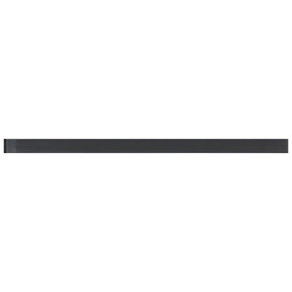 Ash Gray 0.5x12 Glass Glossy Pencil Tile Trim (10 pack, 0.5 sq ft/case) - Sample