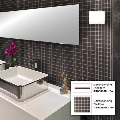Ash Gray 12x12 Matte Square Glass Mosaic Tile (10 pack, 9.67 sq ft/case) - Sample