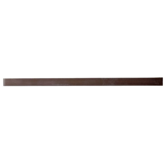 Ash Gray 0.5x12 Matte Glass Pencil Tile Trim (10 pack, 0.5 sq ft/case)
