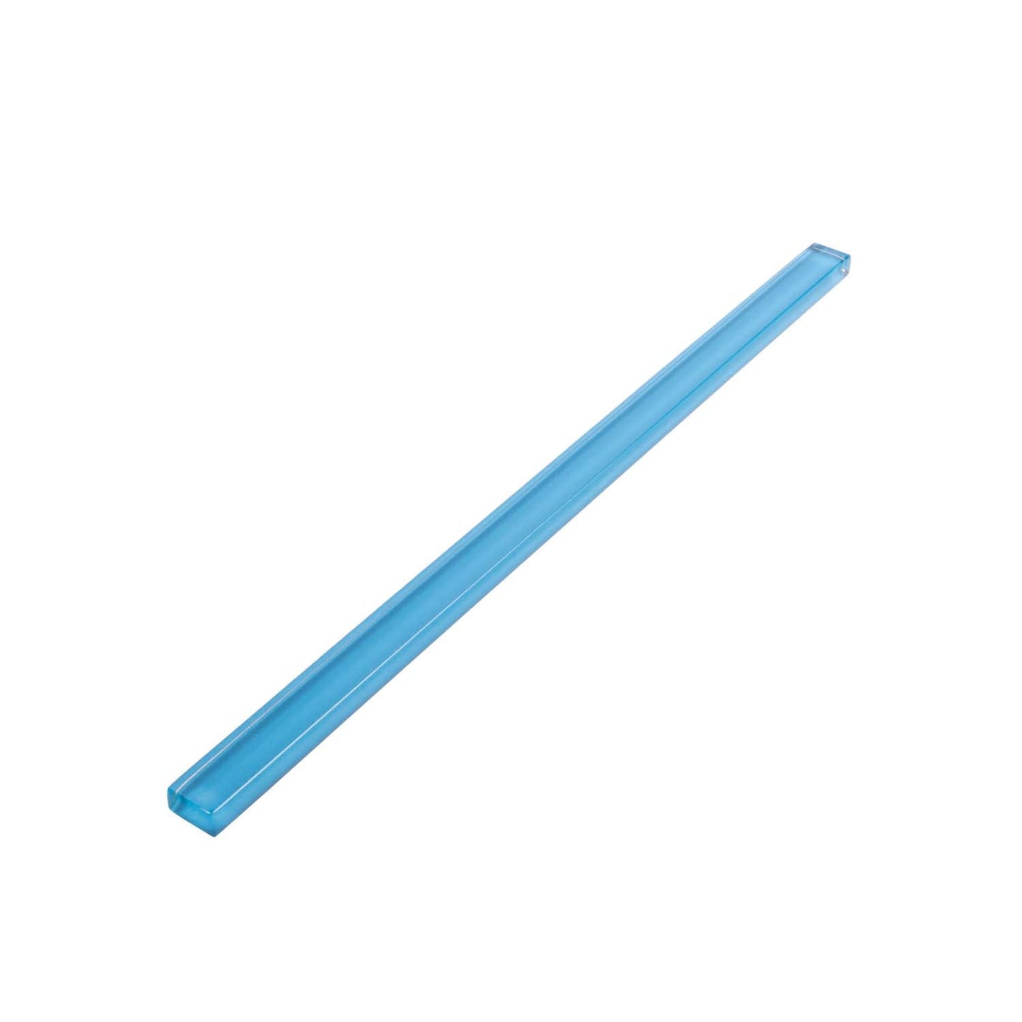 Cerulean Blue 0.5x12 Glossy Glass Pencil Tile Trim (10 pack, 0.5 sq ft/case)