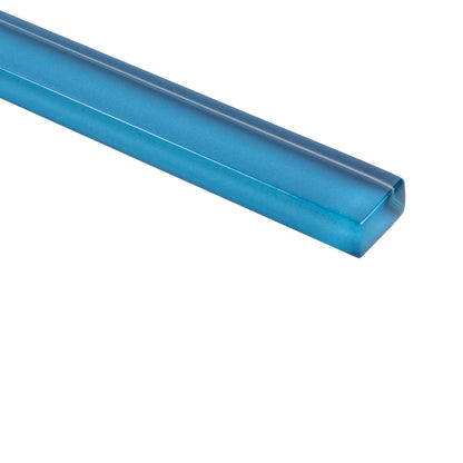 Cerulean Blue 0.5x12 Glossy Glass Pencil Tile Trim (10 pack, 0.5 sq ft/case)