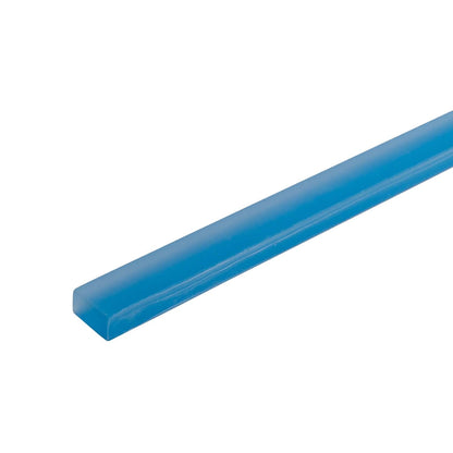 Cerulean Blue 0.5x12 Matte Glass Pencil Tile Trim (10 pack, 0.5 sq ft/case)