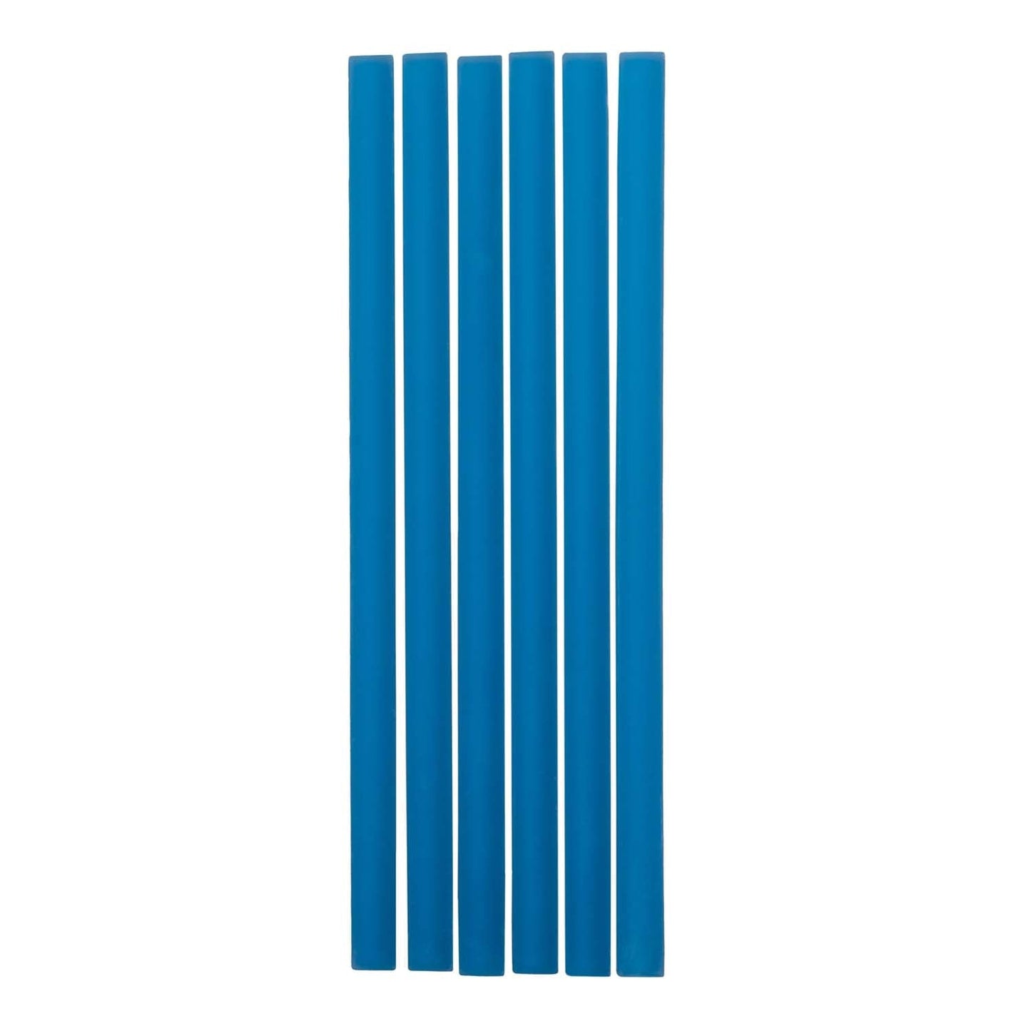 Cerulean Blue 0.5x12 Matte Glass Pencil Tile Trim (10 pack, 0.5 sq ft/case)