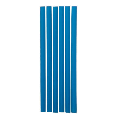 Cerulean Blue 0.5x12 Matte Glass Pencil Tile Trim (10 pack, 0.5 sq ft/case)