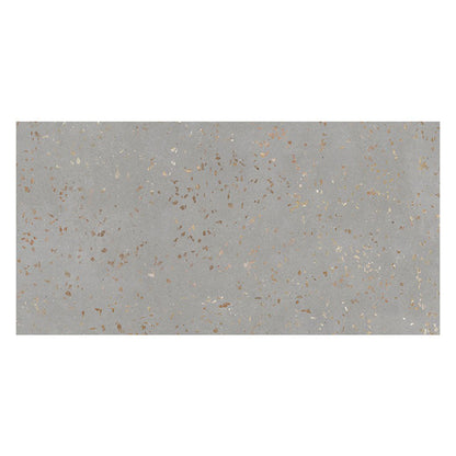 Warm Gray with Gold Flecks 24x48 Matte Square Porcelain Large Format Tile (2 pack, 15.49 sq ft/case)