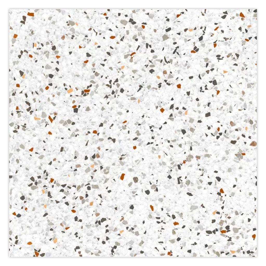 Bright White with Multi flecks 24x24 Matte Square Porcelain Large Format Tile (4 pack, 15.93 sq ft/case)