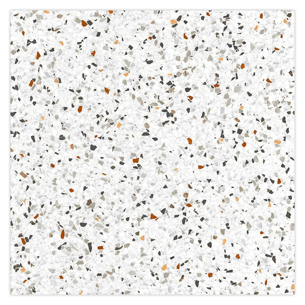 Bright White with Multi flecks 24x24 Matte Square Porcelain Large Format Tile (4 pack, 15.93 sq ft/case)