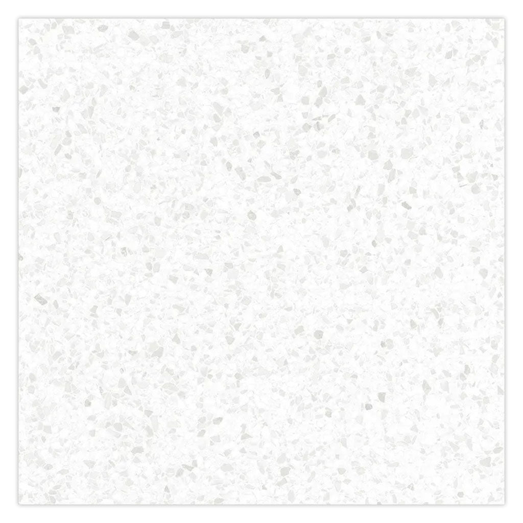 Bright White with Gray Flecks 24x24 Matte Square Porcelain Large Format Tile (4 pack, 15.93 sq ft/case)