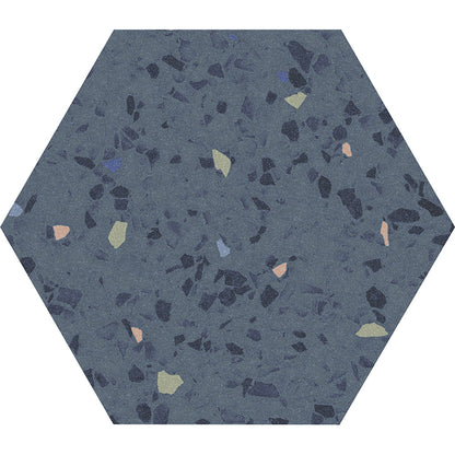 Blue 8x9 Matte Hexagon Porcelain Tile (25 pack, 9.93 sq ft/case) - Sample