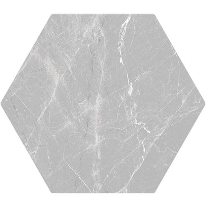 Light Gray 8x9 Matte Hexagon Porcelain Tile (25 pack, 9.93 sq ft/case) - Sample