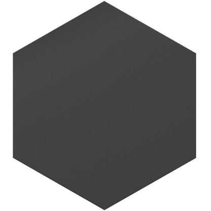 Metal Black 8x9 Matte Hexagon Porcelain Tile (25 pack, 9.93 sq ft/case)